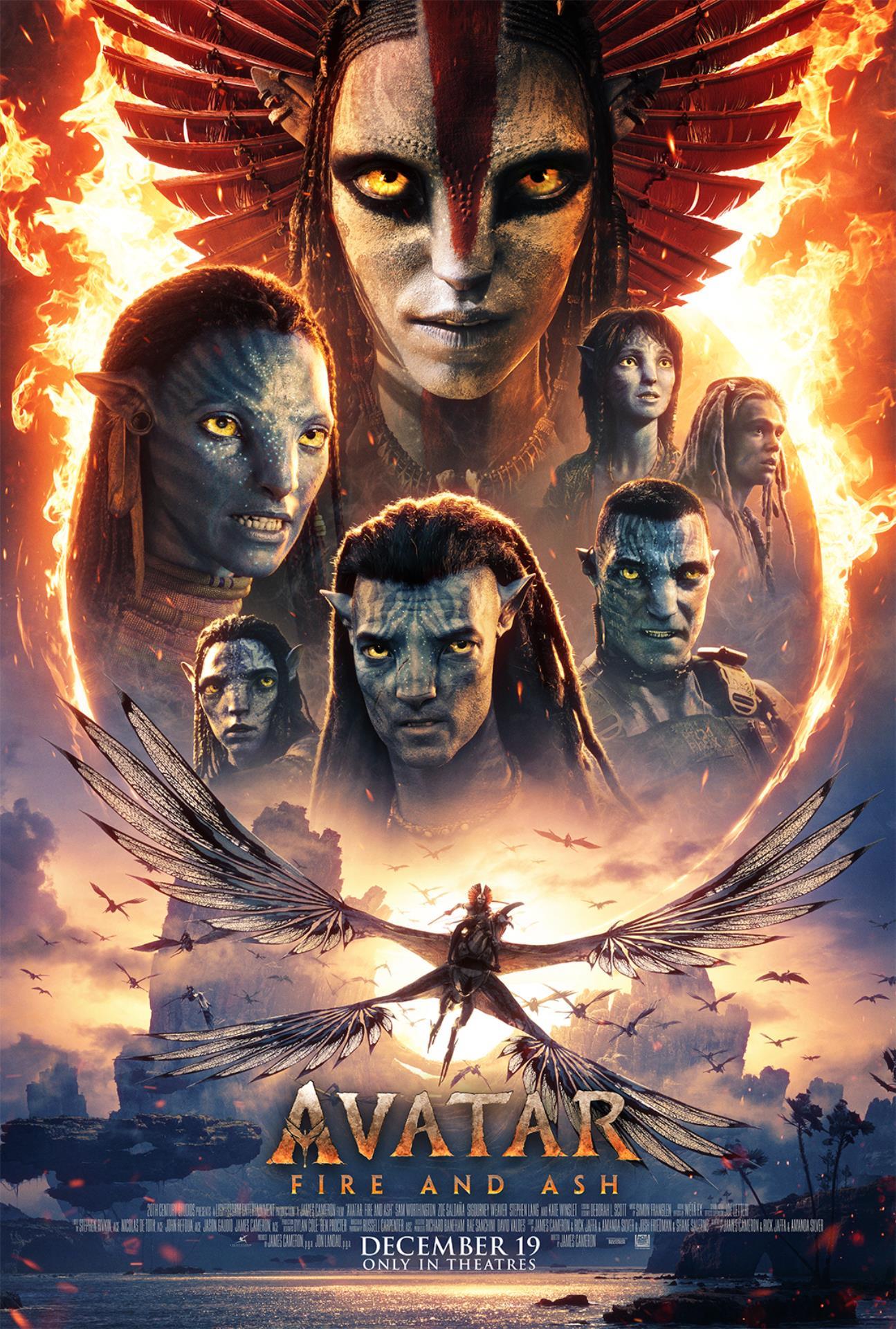 [Avatar: Fire and Ash poster]