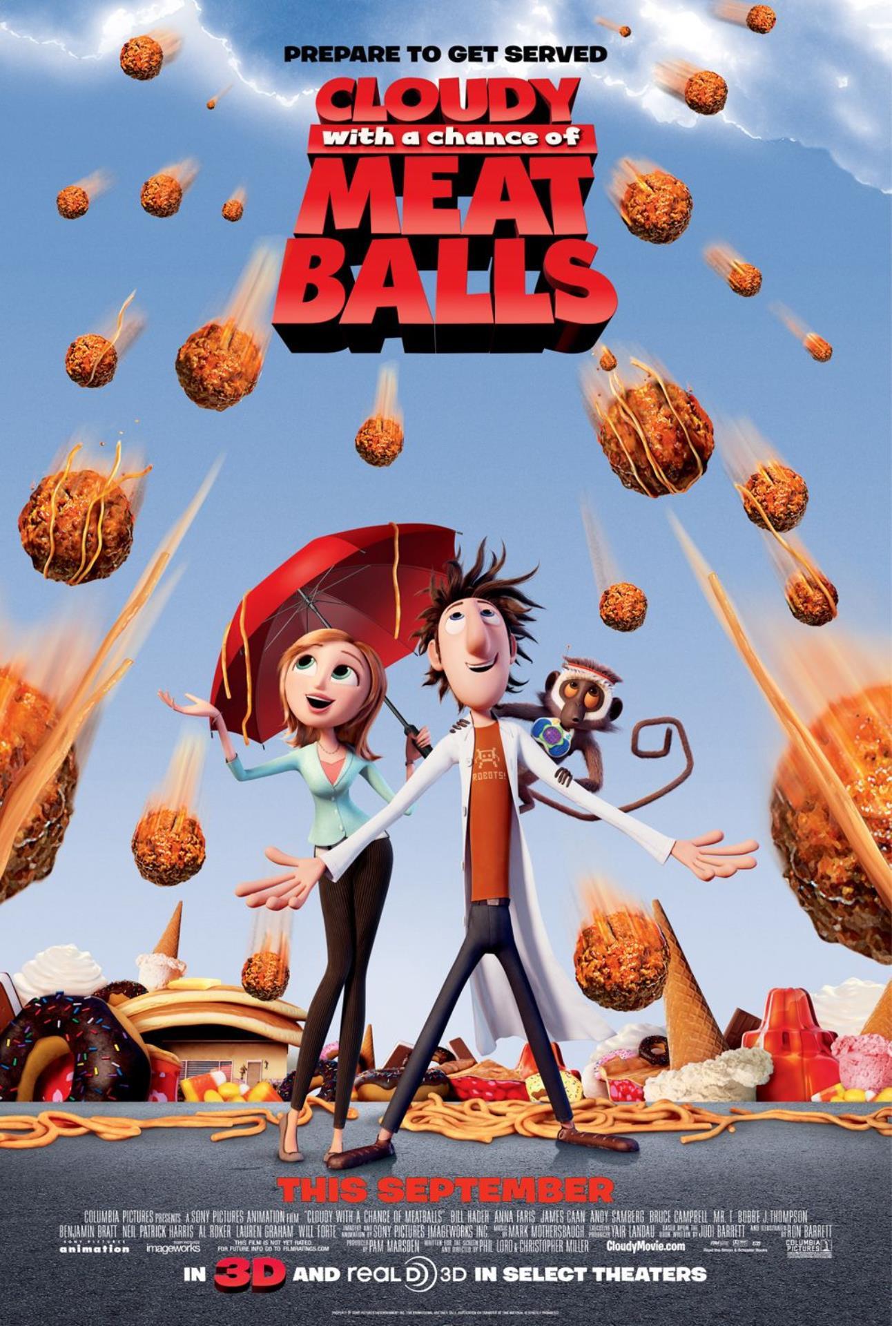 Cloudy With a Chance of Meatballs poster