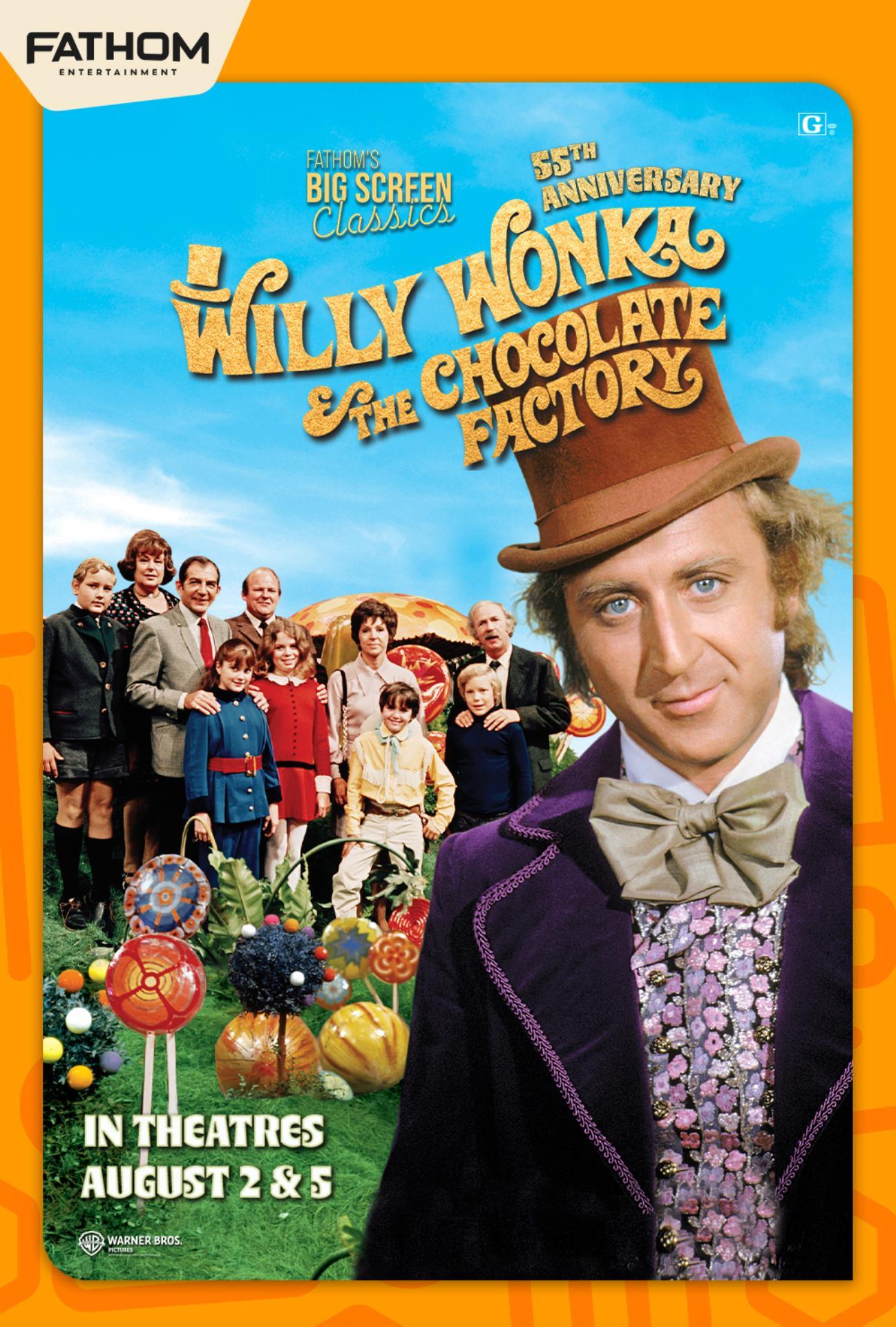 Willy Wonka & the Chocolate Factory (55th Annivers poster
