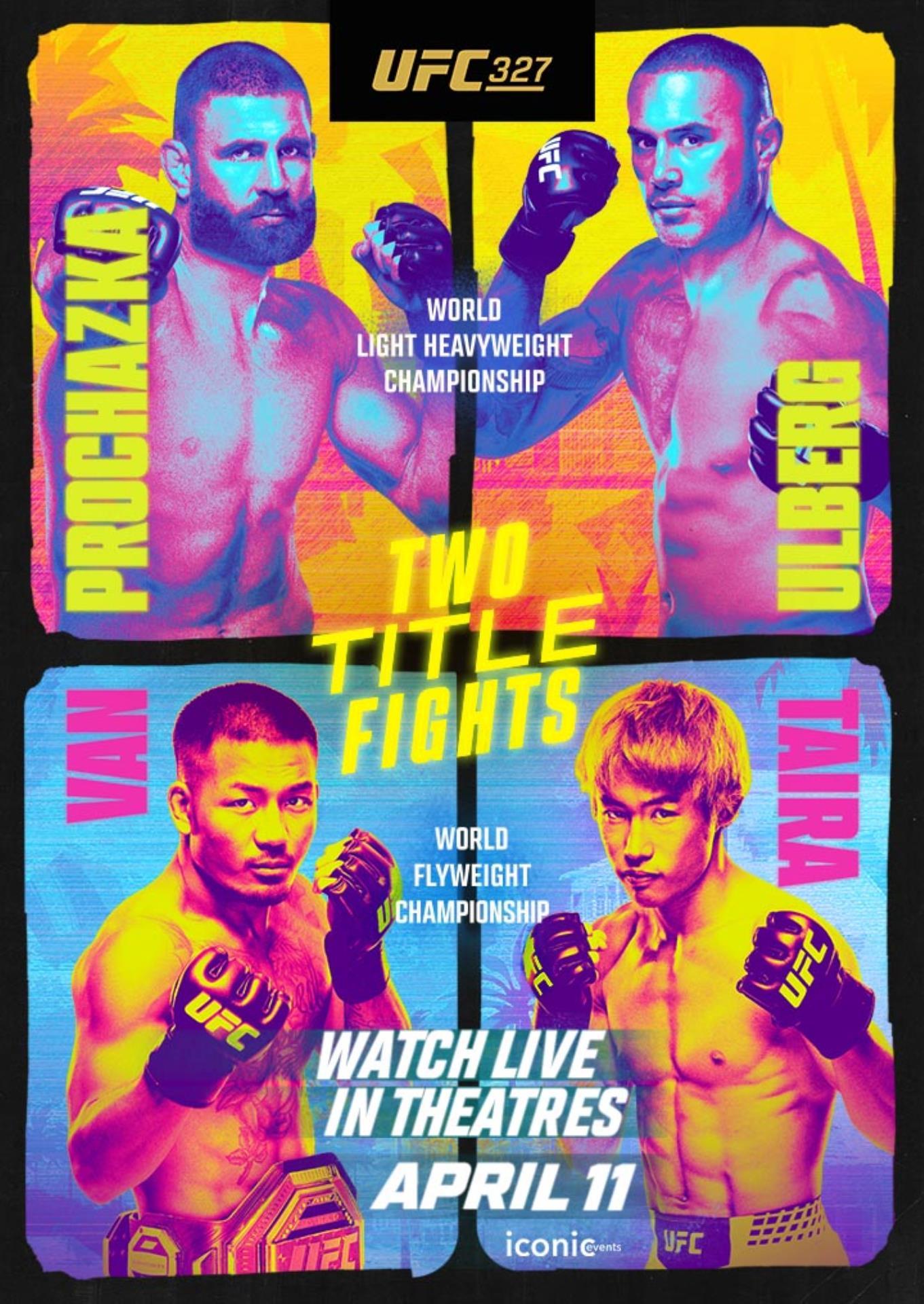 UFC 327: Prochazka vs Ulberg poster